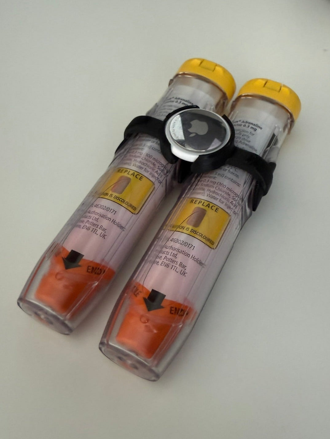 VitalClip: compatible with Epipens and an AirTag