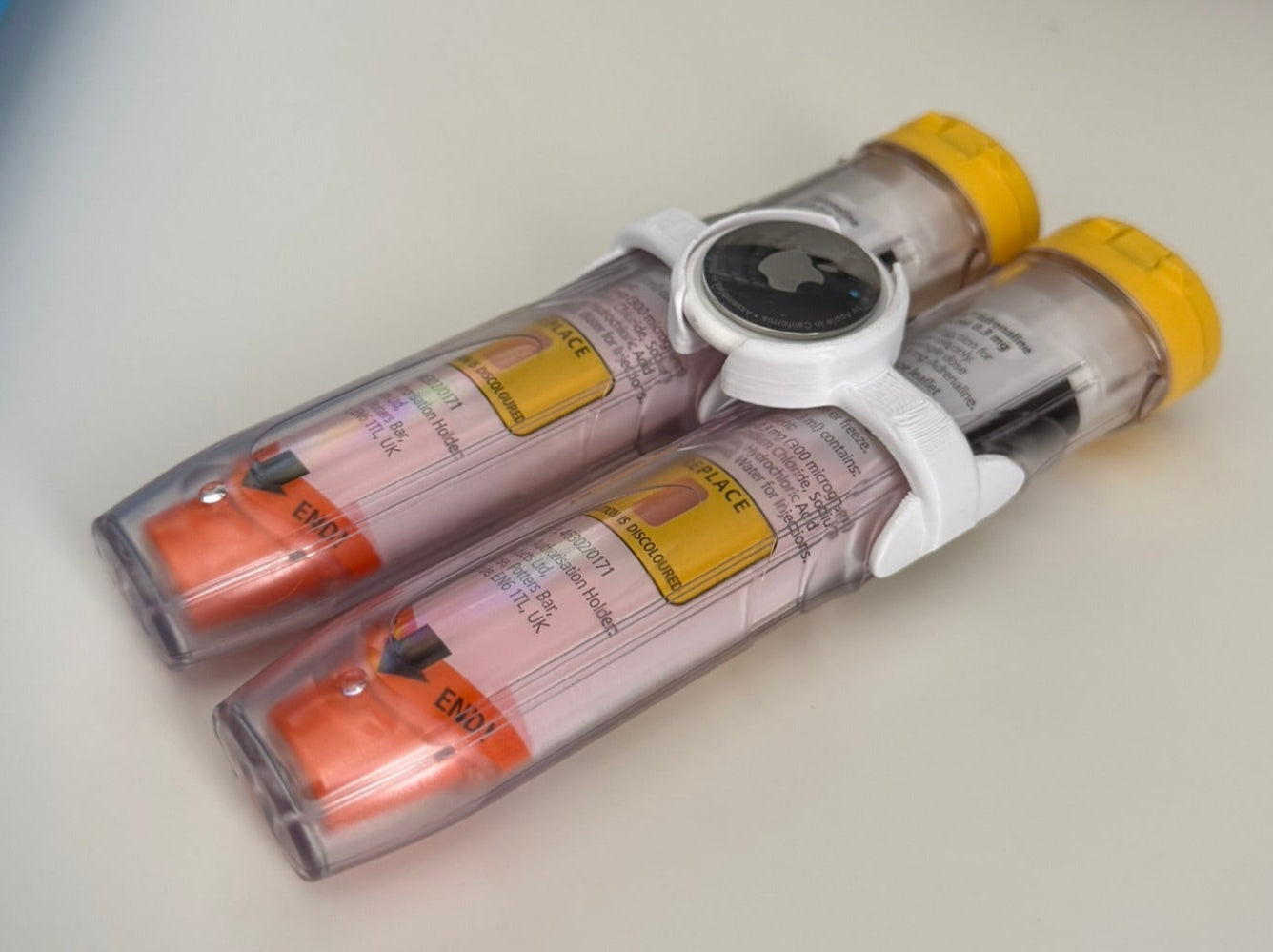 VitalClip: compatible with Epipens and an AirTag