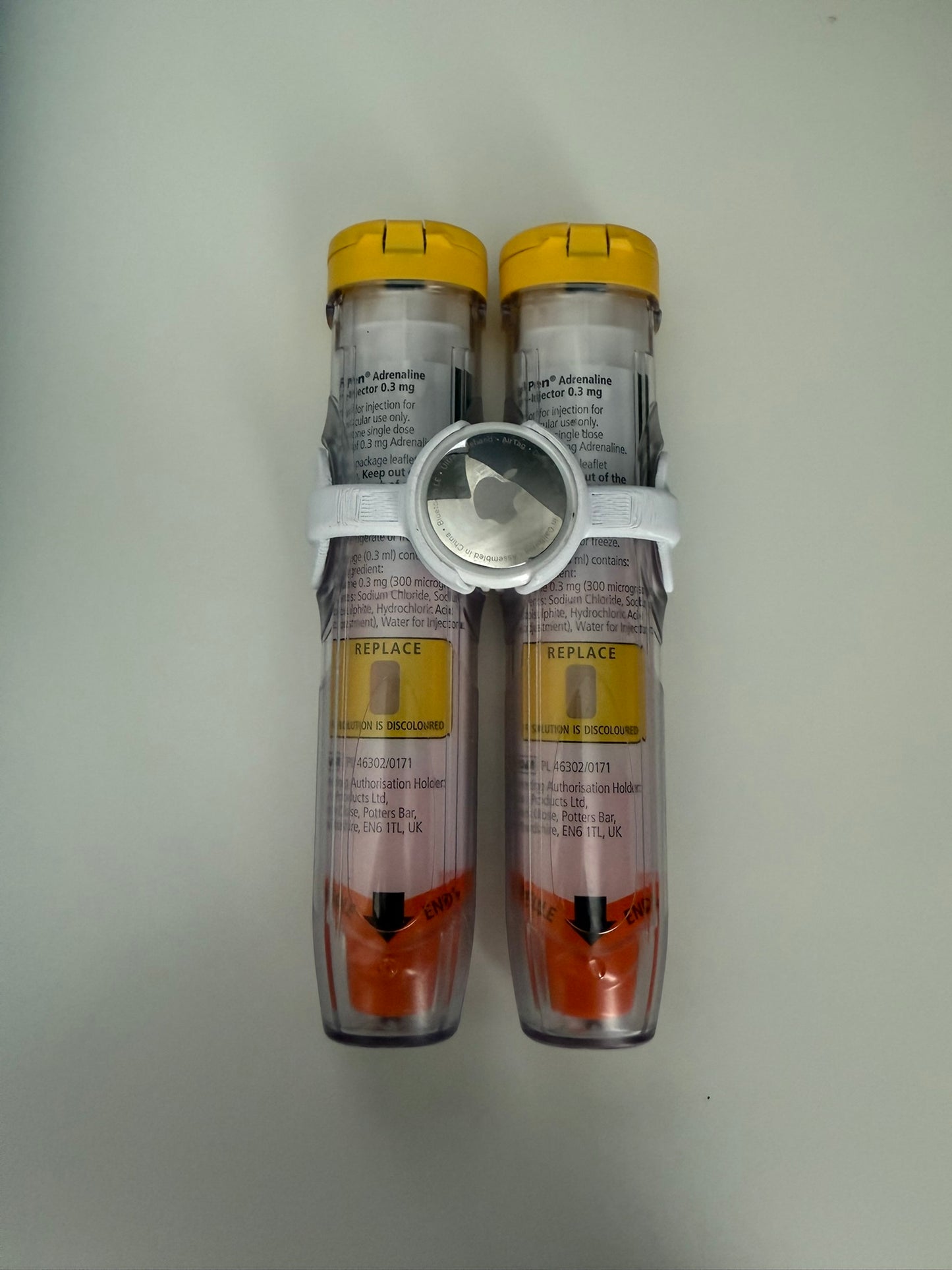 VitalClip: compatible with Epipens and an AirTag